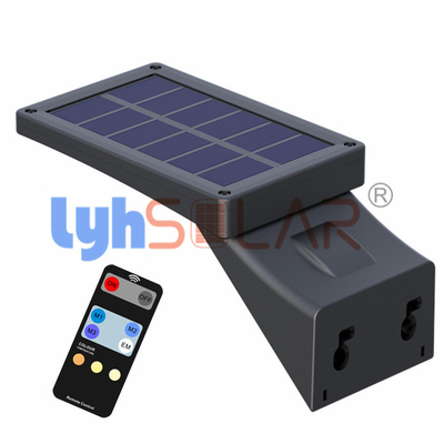 Fernbedienung 3W Solar Deck Zaun Lichter Boden Lichter 3000-6000k Outdoor mit PIR Bewegungssensor