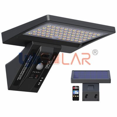 Schwarzer Posten der Plattform-5W führte Solarmaterialien ABS der licht-3000k CTT und Anti-UV PC Linse
